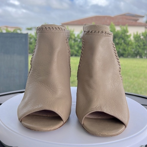 Kate Spade New York Orlene Peep Toe Block Heel Sandals Pale Taupe Size 9 - Picture 6 of 15